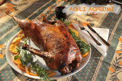 Picture of Roasted goose with oranges