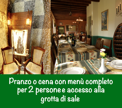 Immagine di Buono Regalo per Grotta di sale + Cena/Pranzo
